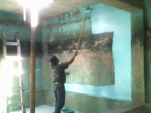 Proceso de aplicación de pintura para navegación